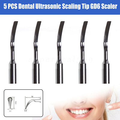 Dental Ultrasonic Scaler Handpiece HD-7H/5*Perio scaling Tips Fit DTE Satelec ns