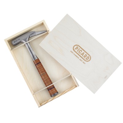 PICARD Ganzstahl-Latthammer Nr. 790 glatt DIN 7239 mit Holzkiste Geschenkidee