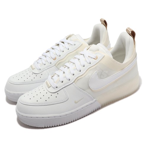 

Мужская повседневная обувь унисекс Nike Air Force 1 React AF1 White Coconut Milk DH7615-100, Белый, Air Force 1 React