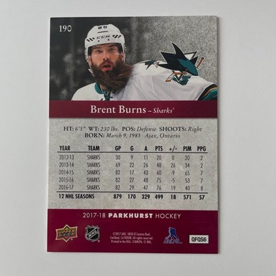 2017 Parkhurst Hockey #190 Brent Burns Red