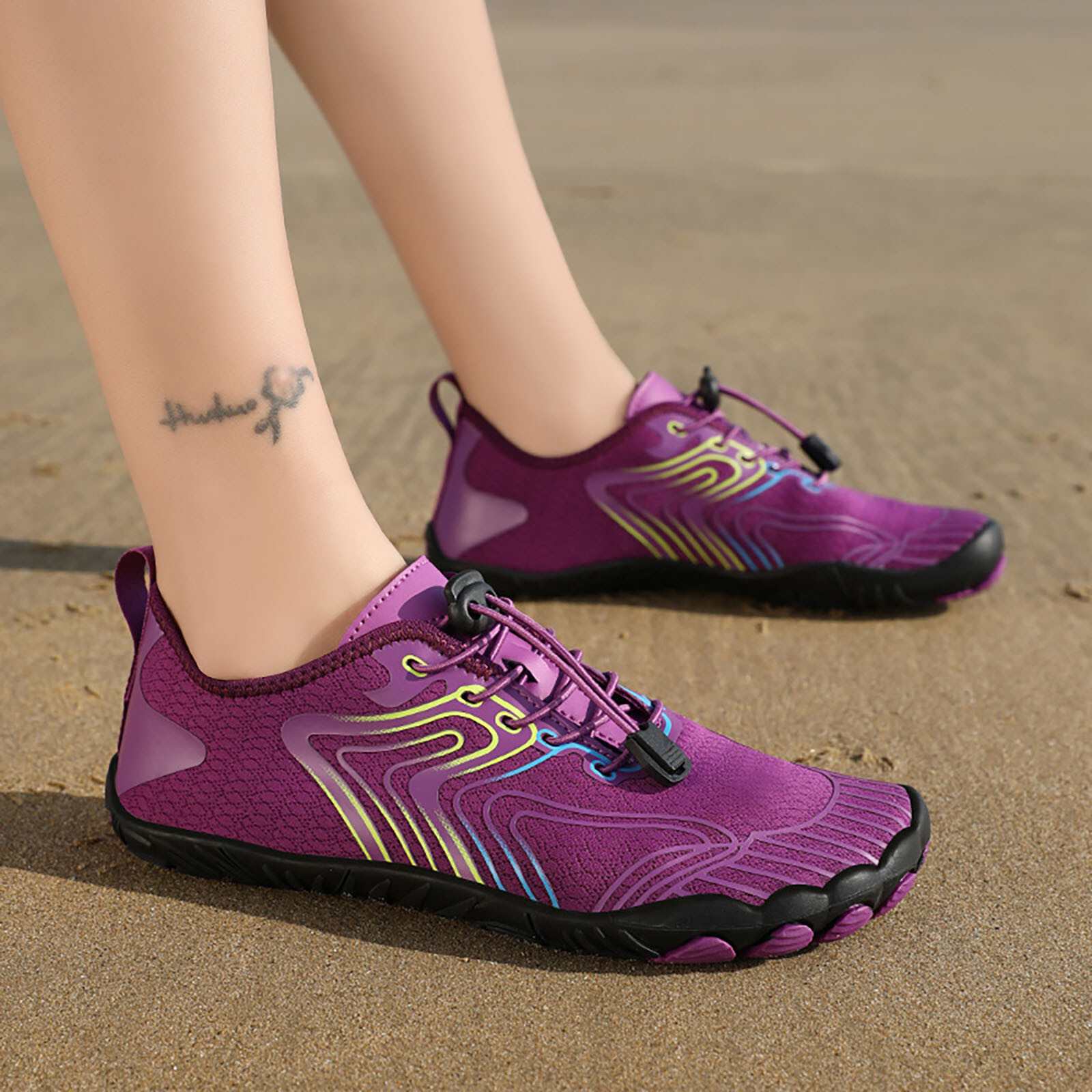 Casual Sport Shoes Outdoor Couple Men Waterproof Mountaineering Lace Up Beach