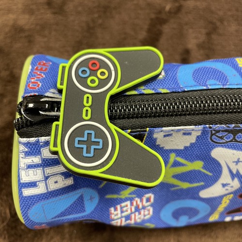 Pen+Gear Gaming Soft Vinyl Pencil Pouch Bag, Storage Case W/ Pull New No Tag
