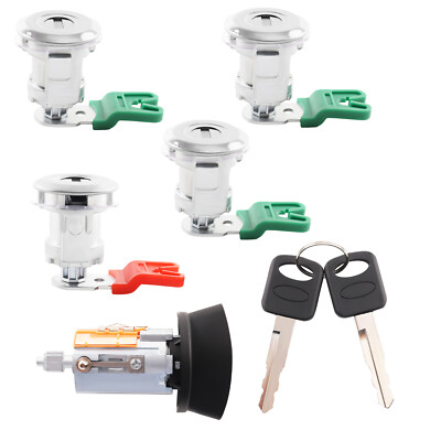 Ignition Lock Cylinder Door Lock Set & 2 Keys For Ford Econoline E150 E250 E350