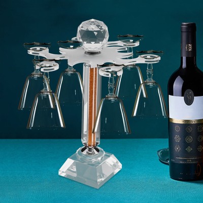 Kitchen Desktop Drying Holder Bar Wine Glass Hanger Holder Stemware Storage Rack