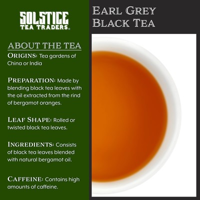 Earl Grey OP Loose Leaf Tea, Black Tea w/Bergamot Flavor 8oz Bag, 100+ Cups