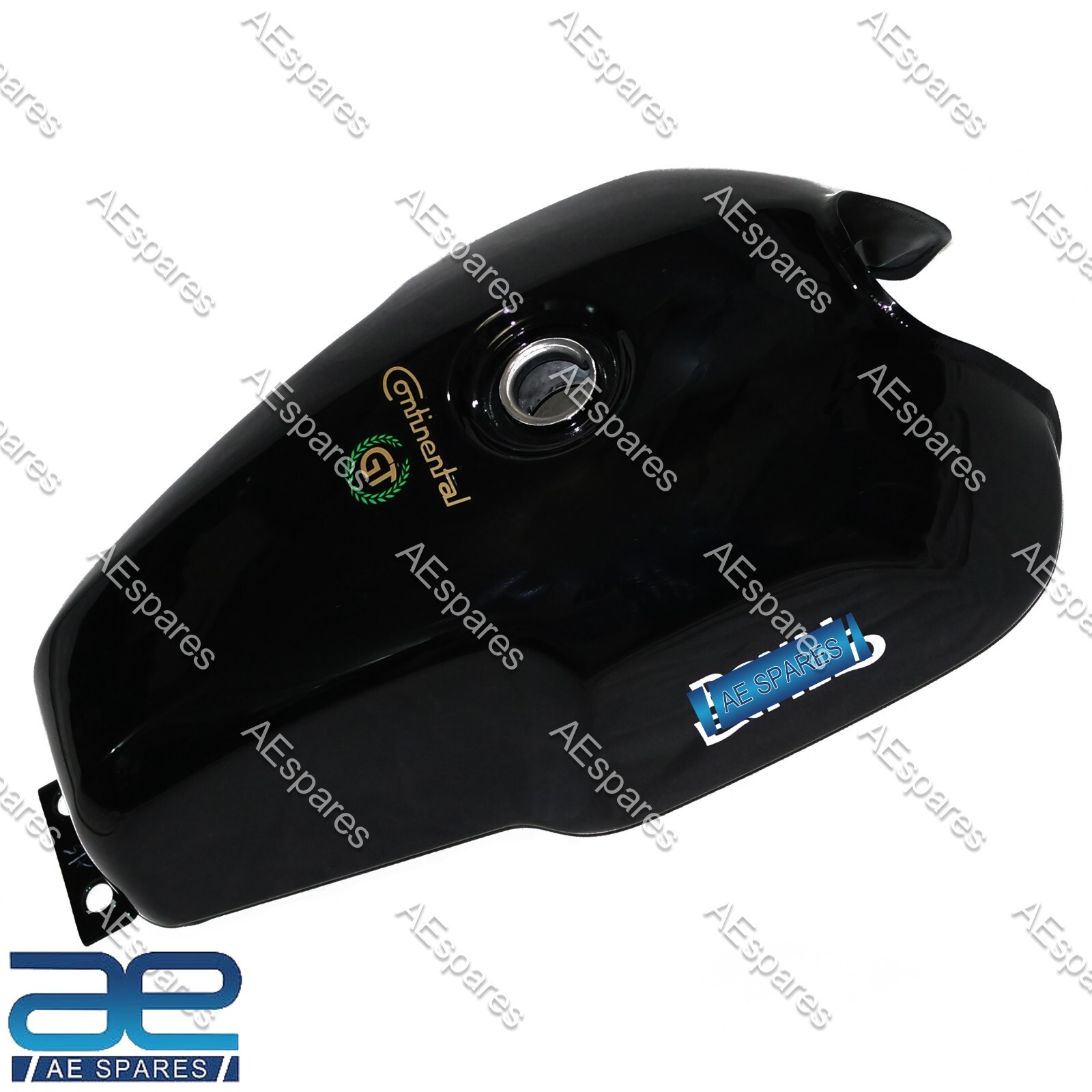 For Royal enfield Continental GT 535 cc Petrol Gas Fuel Tank Black Color  