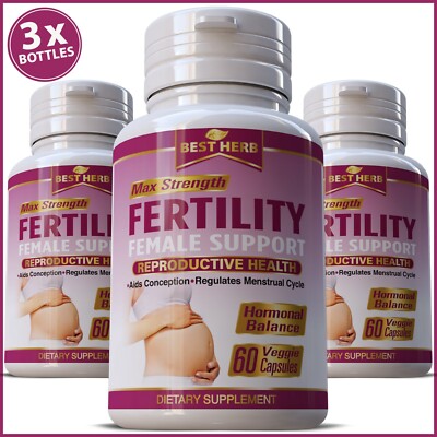 NATURAL AID INCREASE FEMALE FERTILITY SUPPORT OVULATION CONCEPTION HERBAL PILLS
