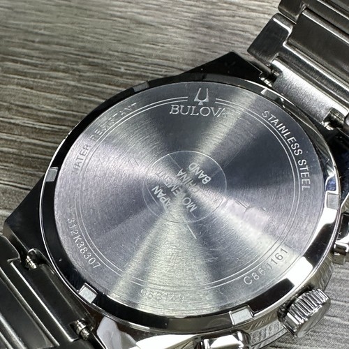 Pre-owned Bulova New✅  Millennia Chronograph Silver Day Date Men's Watch 41mm 96c149 $575