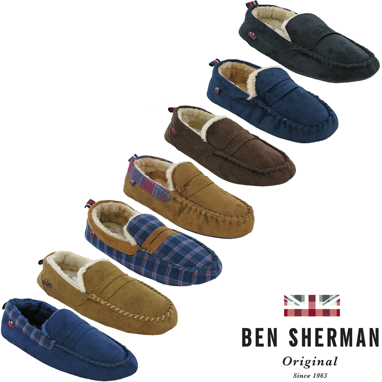 ben sherman moccasin slippers