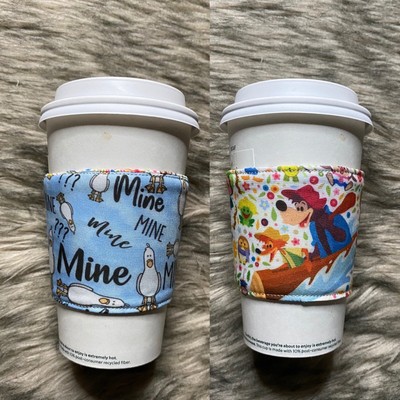 Splash mountain disney ride finding nemo mine seagulls Reversible coffee sleeve