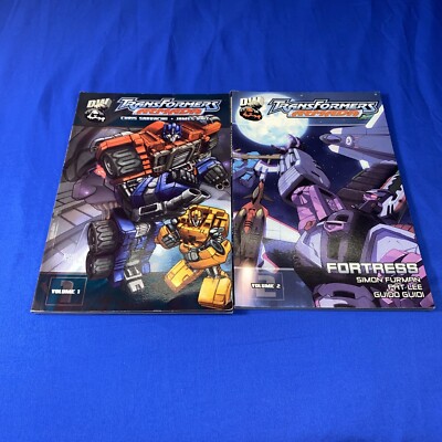 DW Dreamwave The Transformers Armada Volume 1 &  2 Fortress Graphic Novel 2003