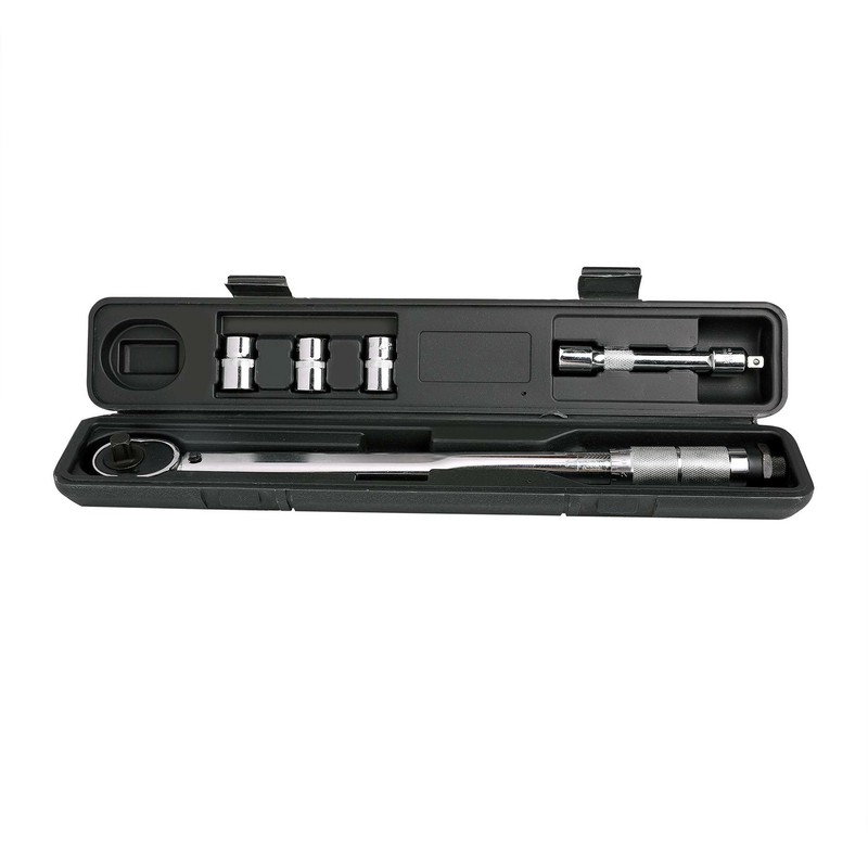 Drehmomentschlüssel 1/2 3/8 Zoll 28-210 Nm Stecknüsse Knarren Steckschlüsselsatz