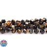 Malahill Wholesale Natural Stone Beads for DIY Jewelry Making Sold per Bag 5 Strands and one roll Cord Inside Faceted S Shape Dark Tiger's Eye 10mm