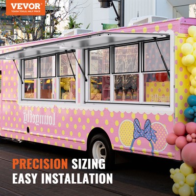 VEVOR 60"L x 36"W Concession Stand Serving Window Food Truck Service Awning