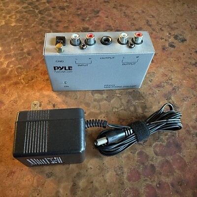 Pyle Pro PP444 Ultra Compact Phono Turntable Pre Amplifier