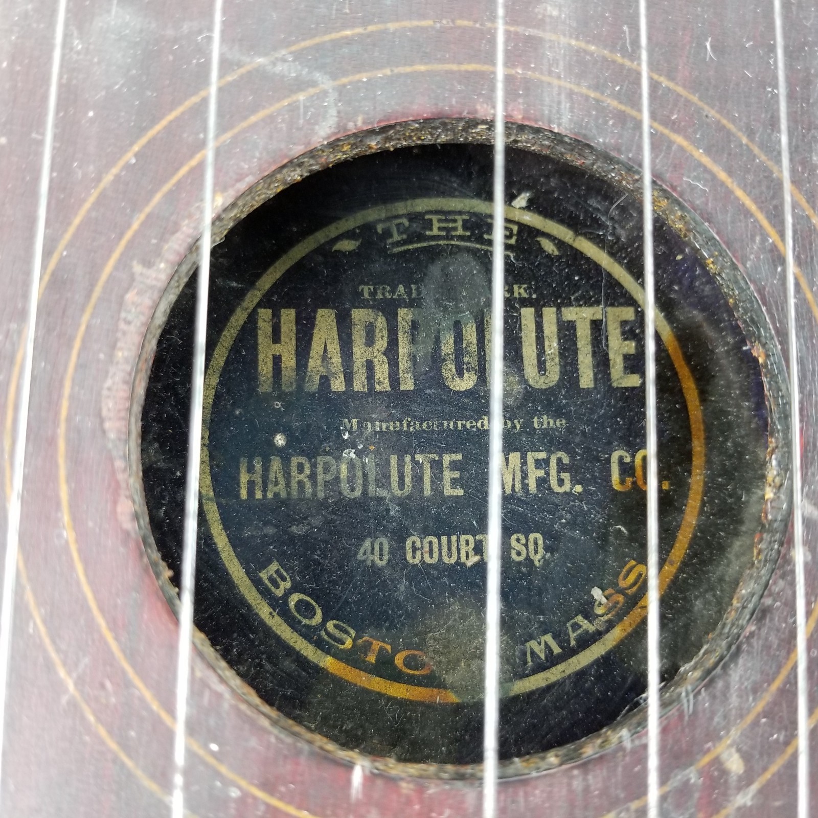 Antique Autoharp Harpolute Small String Musical Instrument Parts or Repair