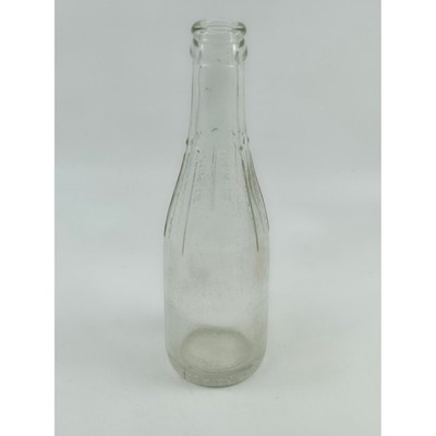 Vintage Canada Dry Ginger Ale Glass Bottle Embossed 8 Inch Clear Soda Pop