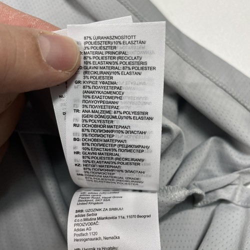 Adidas Shirt Men&rsquo;s XL Gray Short Sleeve Golf Polo Eastern Hustle Award 2020