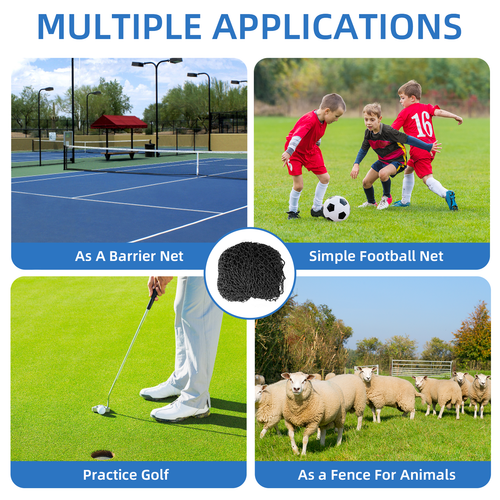 Golf Practice Barrier Net Ball Sports High Impact Hitting Netting 10x10/15/20ft