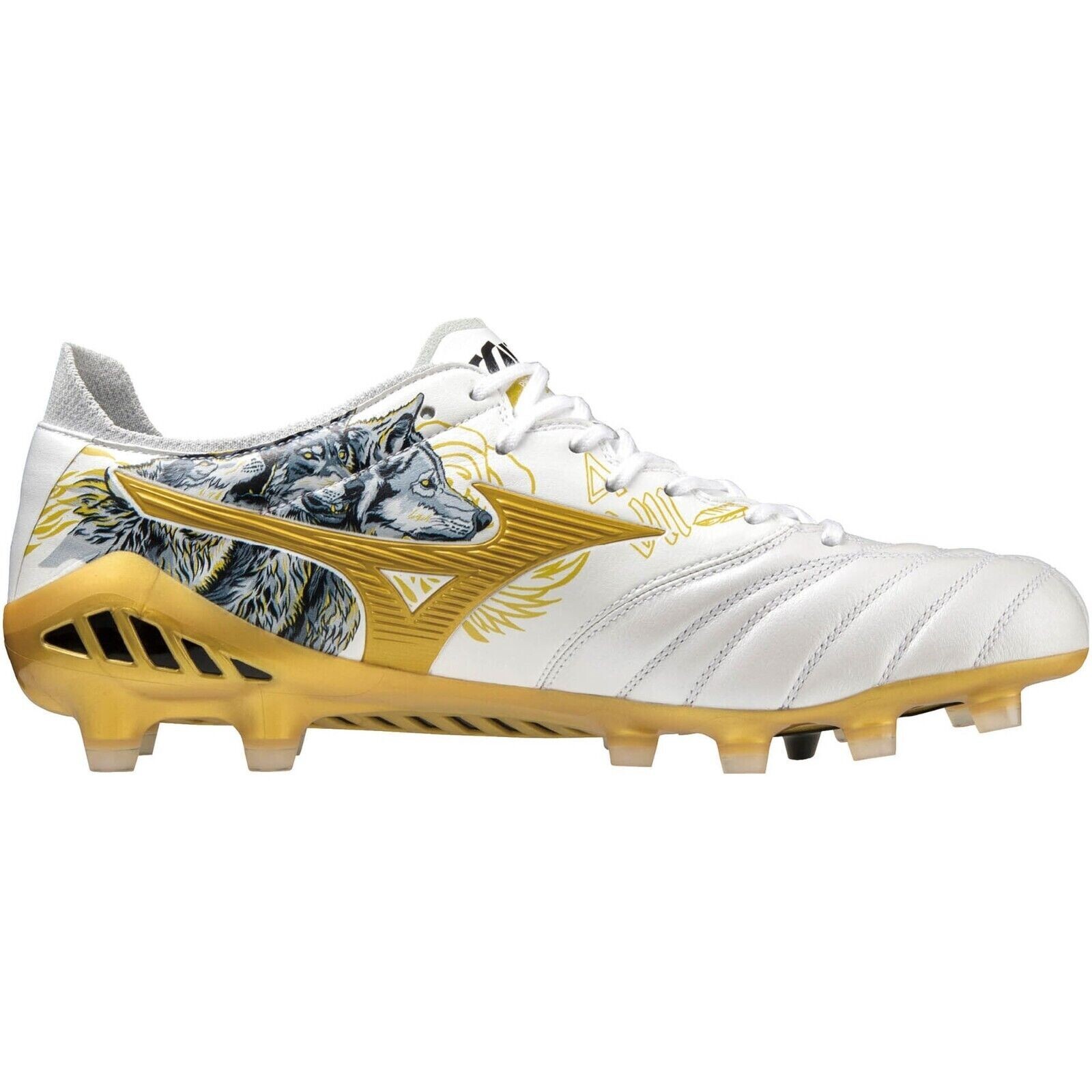 ミズノ MORELIA NEO 4 Japan mix26.5 MIZUNO Football Shoes MORELIA NEO 4 JAPAN (WHITE/NEON GREEN