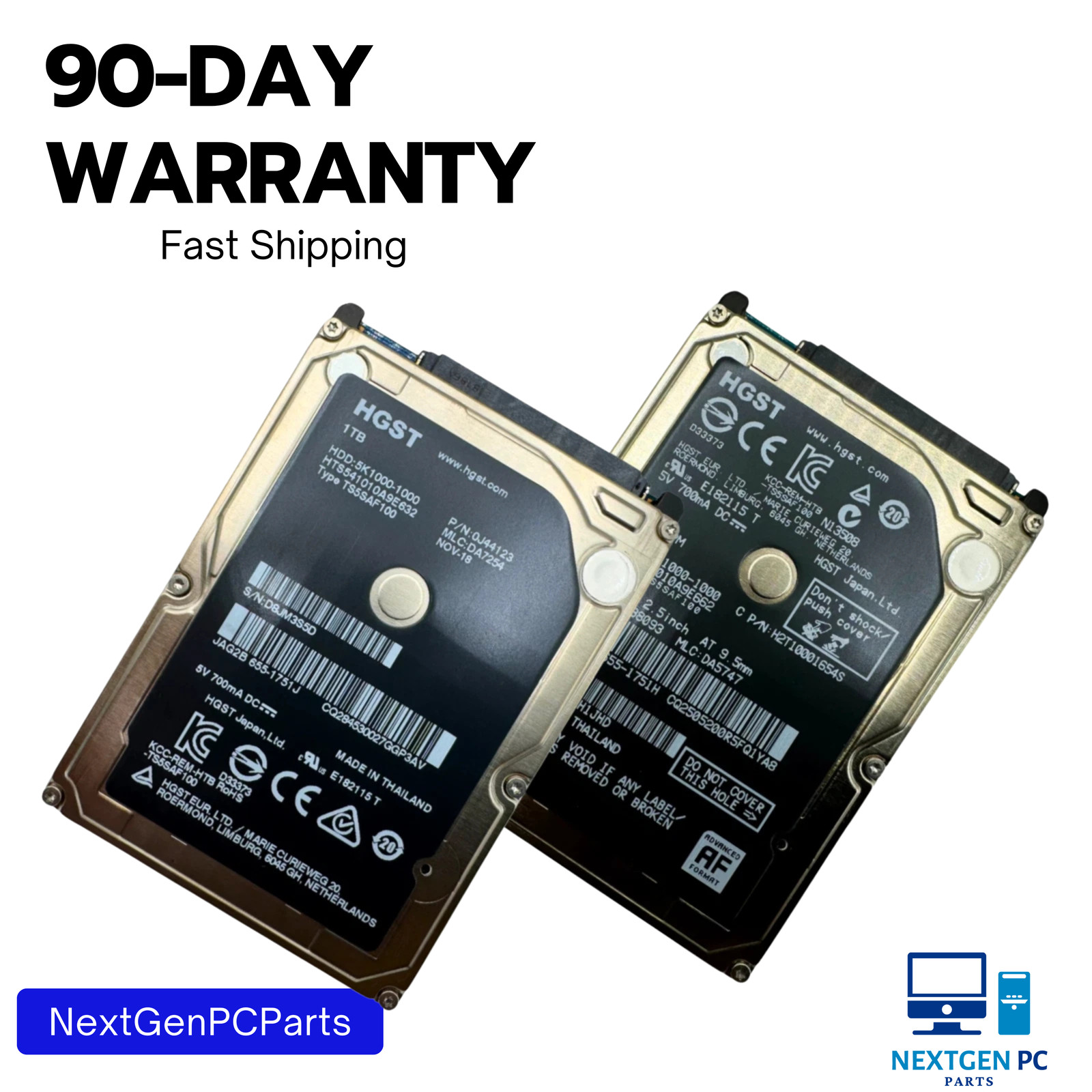 PCパーツ 2.5インチ 1TB HDD 6個セット！