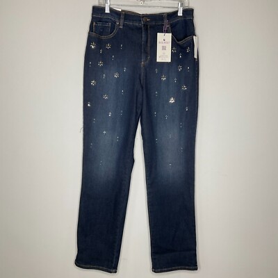 Gloria Vanderbilt Women Jeans Size 12 Classic Rise Tapered Leg Stretch