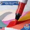 SFAIH Acrylic Paint Markers, 36 Colors Dual Tips Acrylic Brush Markers With Chisel Tip, Automatic Ink Control, Ultra-High Coverage, No Bleed Water-Based Ink, Art Supplies for Rock, Canvas, Fabric