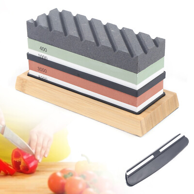 400/1000,3000/8000-Grit Wet Whetstone Professional Knife Sharpening Stone Set US