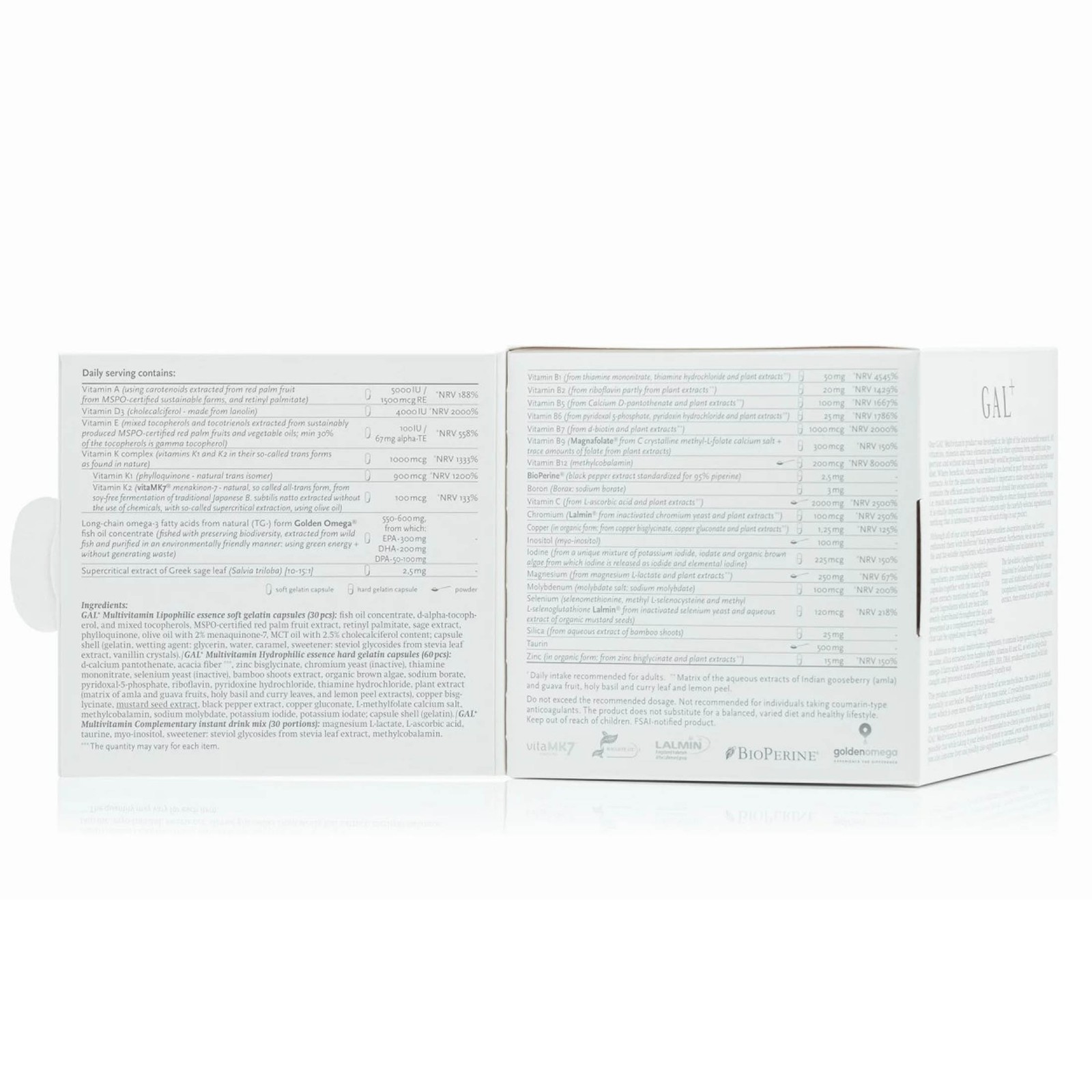 GAL+ Multivitamin Complex 3-in-1 with Drink Powder & Capsules – 90-Day Supply - Picture 6 of 8