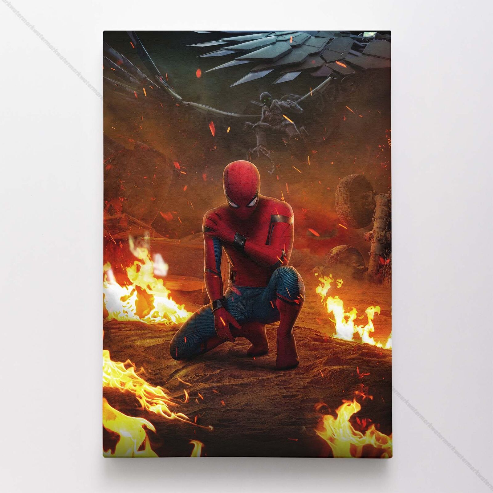 Spider-Man Poster Canvas Avengers Spiderman Spider Man Movie Marvel Print #9057