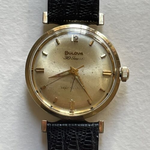 Near MINT* BULOVA Classic 46091 Blue Dial Date 30m Automatic