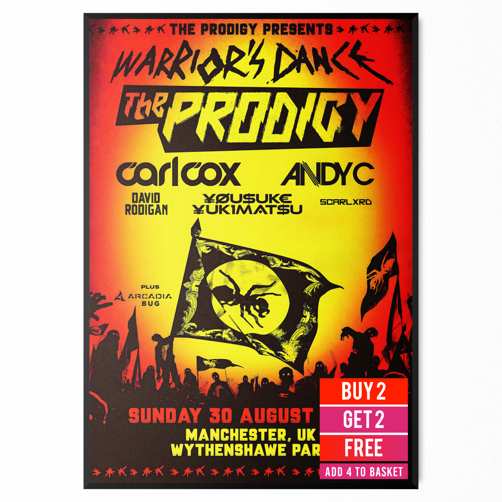 The Prodigy Poster Manchester 2026 Poster For The Prodigy Fans Rock Poster