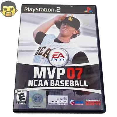 MVP 07 NCAA Baseball PS2 CIB (Sony PlayStation 2, 2007) Complete with Manual