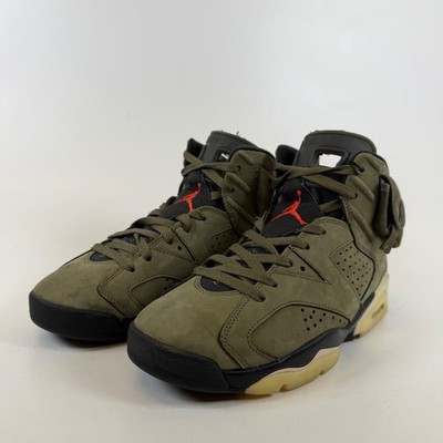 Jordan 6 Retro Travis Scott British Khaki Olive CN1084-200 Mens 8.5 Sneaker
