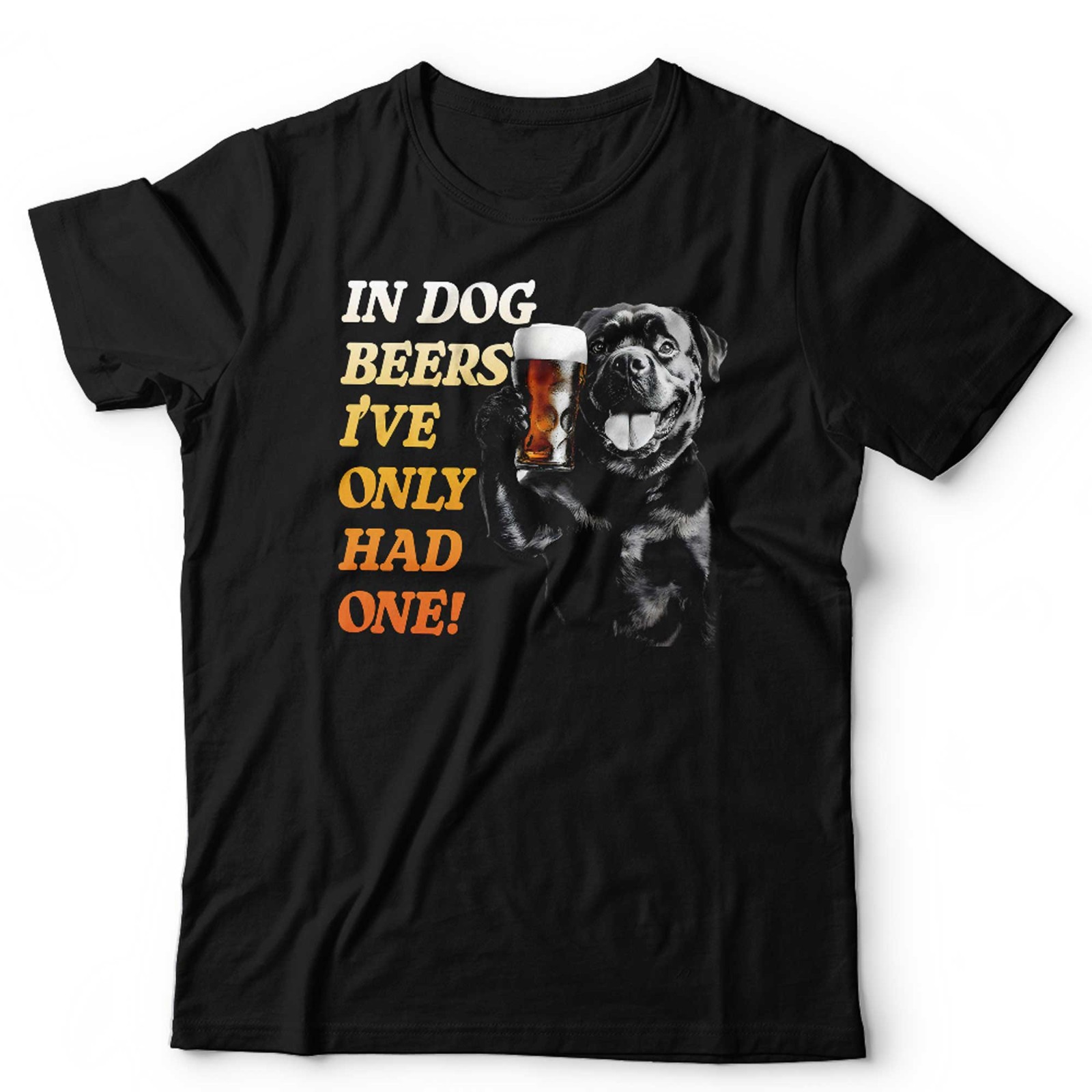 Funny Dog T Shirt Unisex Beer and Dog Lover Drinking Stag Do In Dog Beers