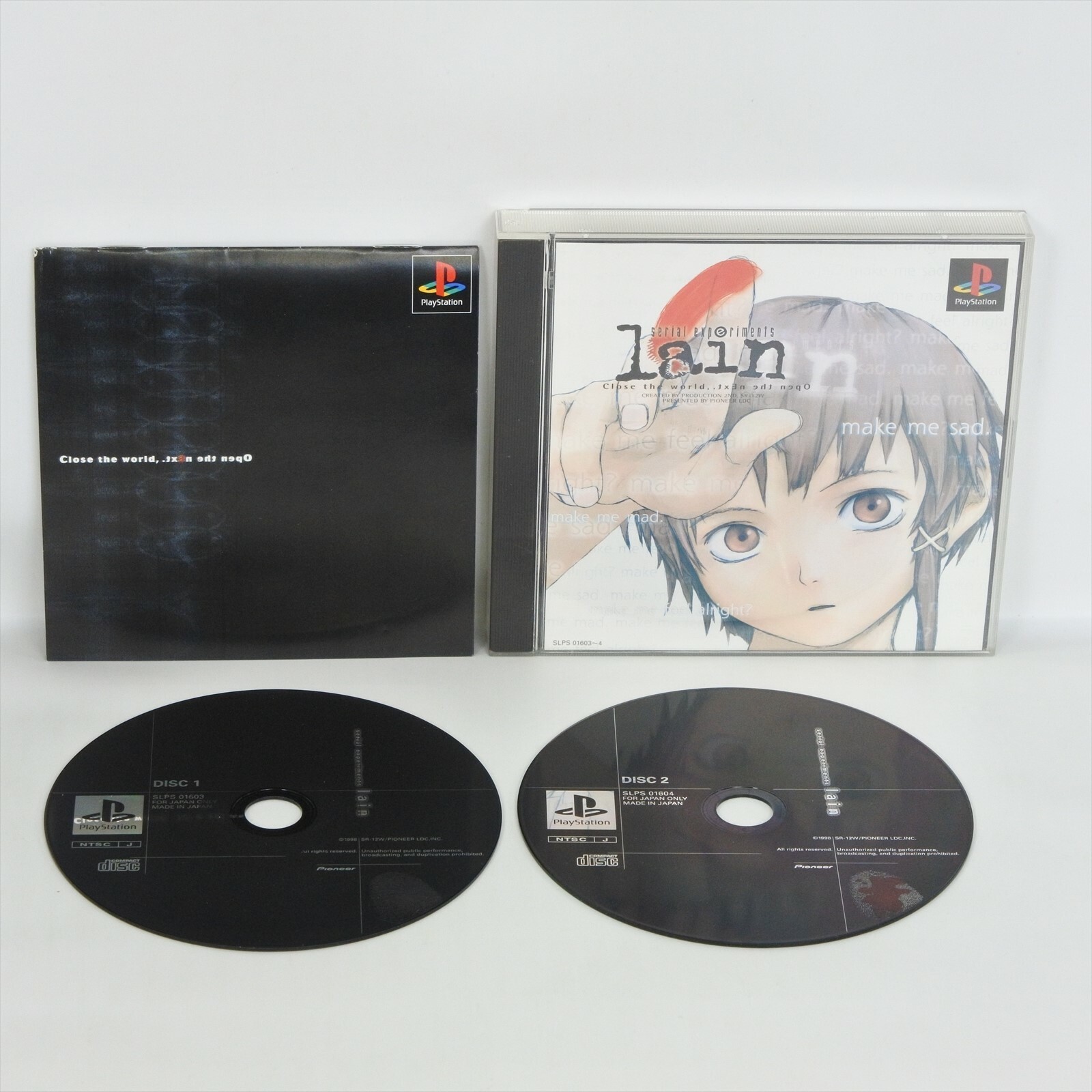 Serial Experiments LAIN PS1 Playstation For JP System 1258 Serial Experiments LAIN PS1 Playstation For JP System 1258