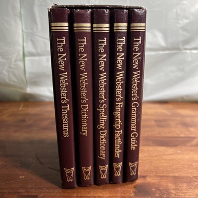 Vintage 1986 The New Webster's Deluxe Desk Reference Library 5-Volume Set HC