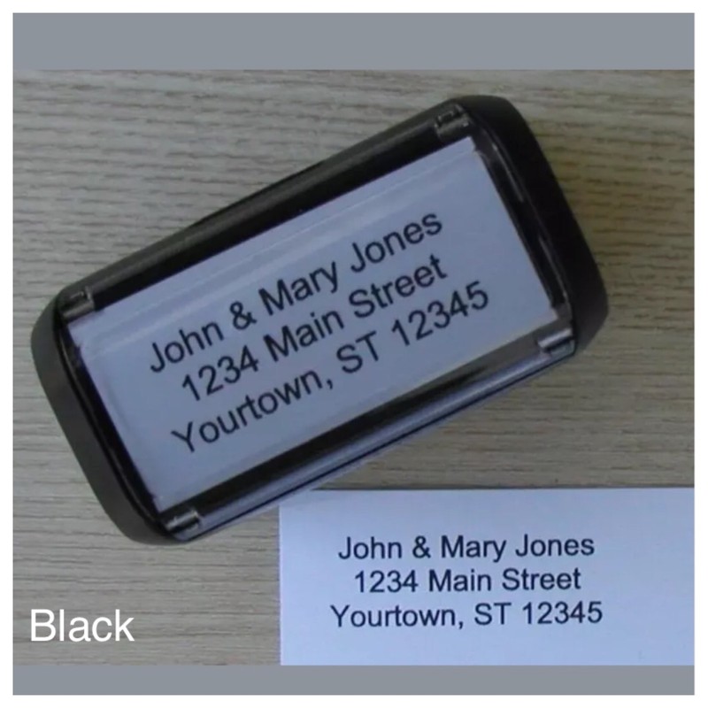 Personalized Custom 4 LINE RETURN ADDRESS Self Inking Rubber Stamp