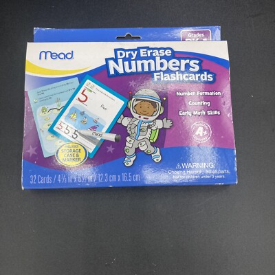 Dry Erase Flashcards for Pre-K Through First Grade Students  - Mead