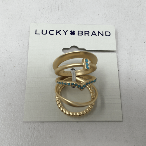 Lucky Brand Turquoise Ring Stack, Women's Size Multi