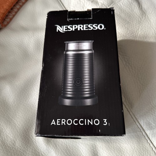 NIB Nespresso Aeroccino 3 Milk Frother Black 3594-US-BK