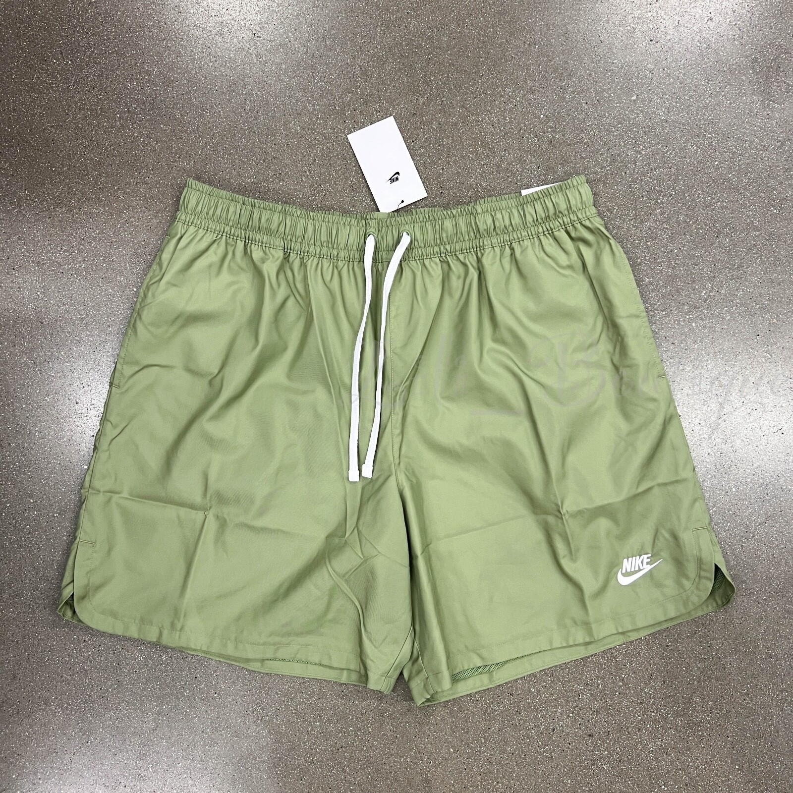 nike woven shorts mushroom