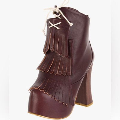 Irregular Choice Women's Carnaby Bond Boot Brown Size 8 