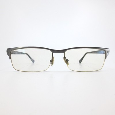 Police Fluid 2 V8786 Eyeglasses Grey Gunmetal Semi Rimless Rectangular 56-16-135