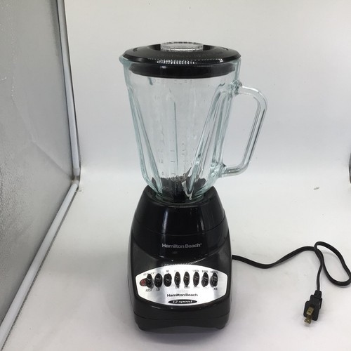 Hamilton Beach 12 Speed Blender with Glass Jar Model #52252 Tested Works Clean