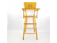 vintage wooden dolls high chair