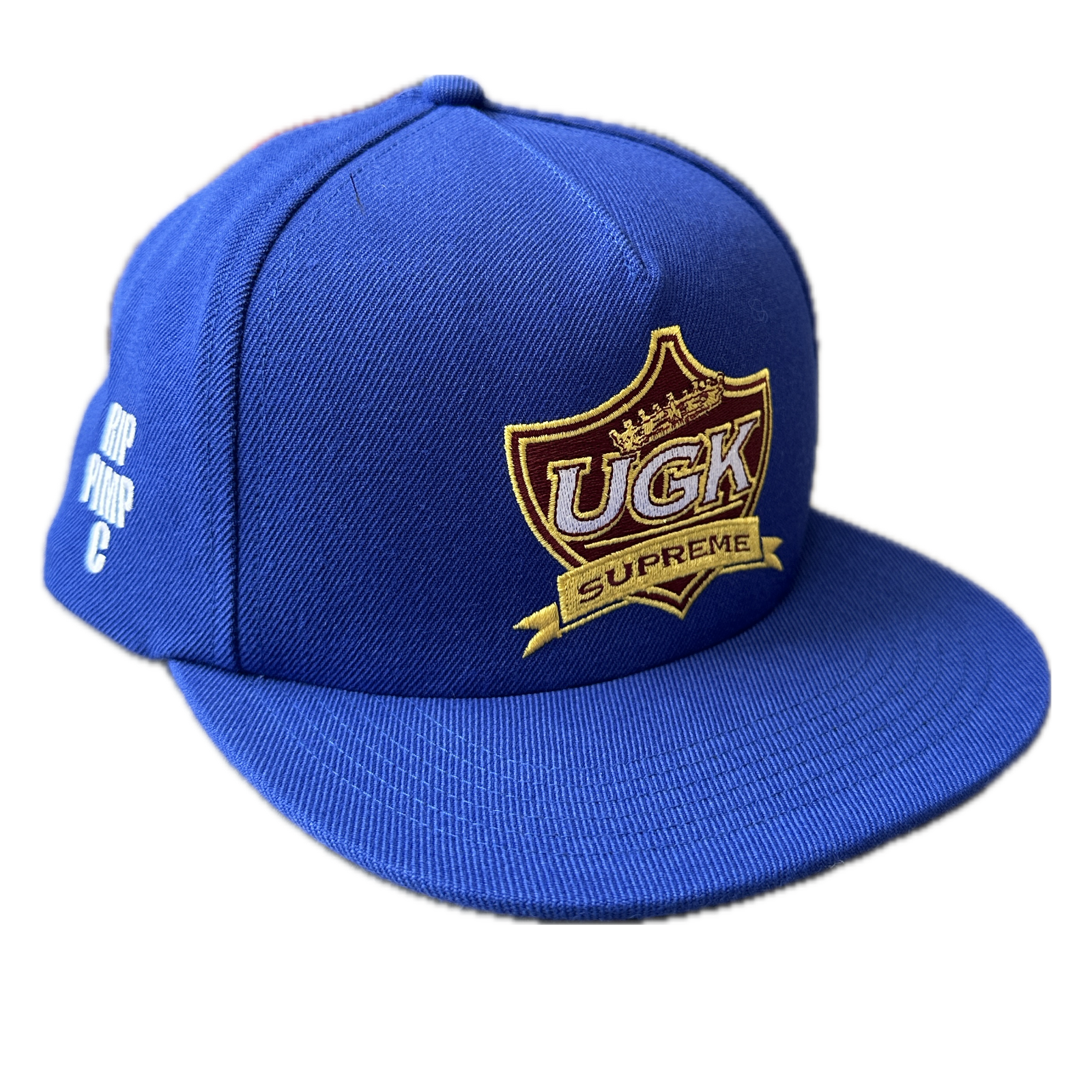 NWT Supreme UGK Logo RIP Pimp C 5-Panel Hat Cap Royal Blue