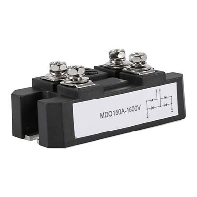 1pc Black Single Phase Diode Bridge Rectifier 150A High Power For Power Supp UPP