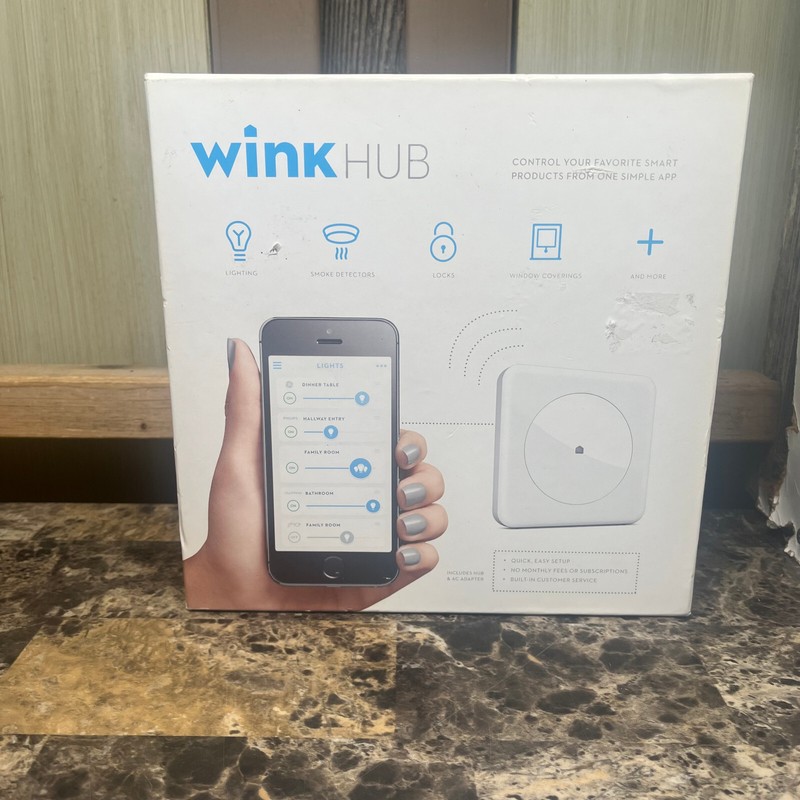 Wink Hub Connected Smart Home Control Hub White PWHUB-WH01