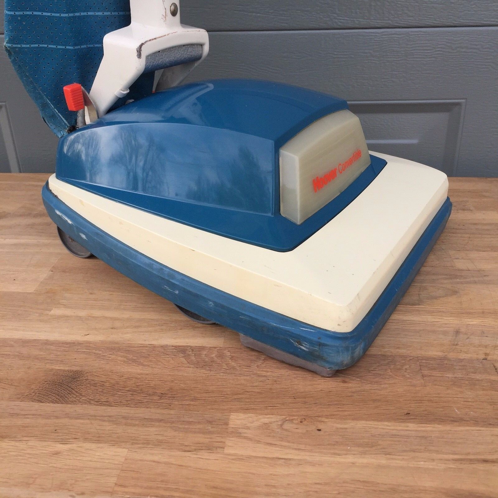 Vintage Hoover Convertible Vacuum Cleaner - Blue Convertible Model U4349 -